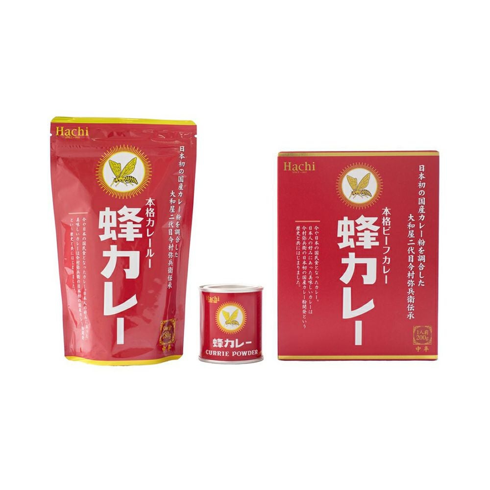 蜂カレー】カレールー（カレールウ） 中辛／チャック付袋タイプ 9皿分