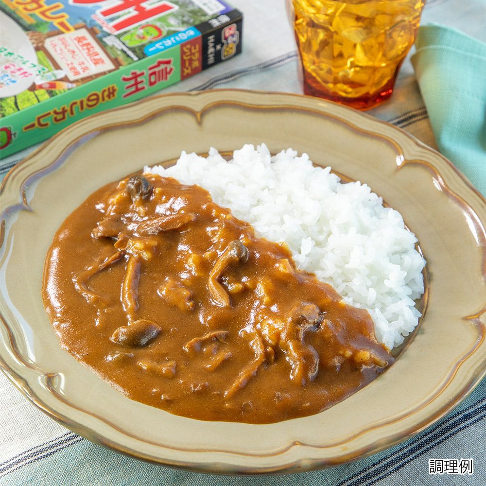 るるぶ×HACHIコラボ】信州 きのこカレー 中辛／レトルトカレー 1人前