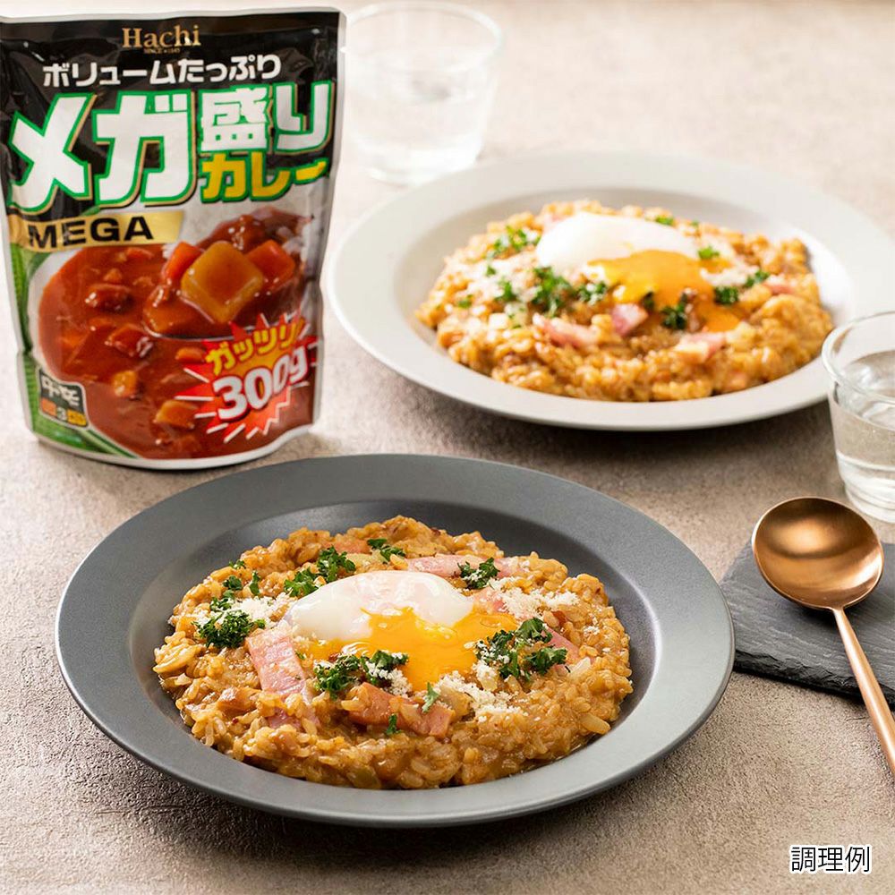 ボリュームたっぷり！】メガ盛りカレー 中辛／レトルトカレー 1人前