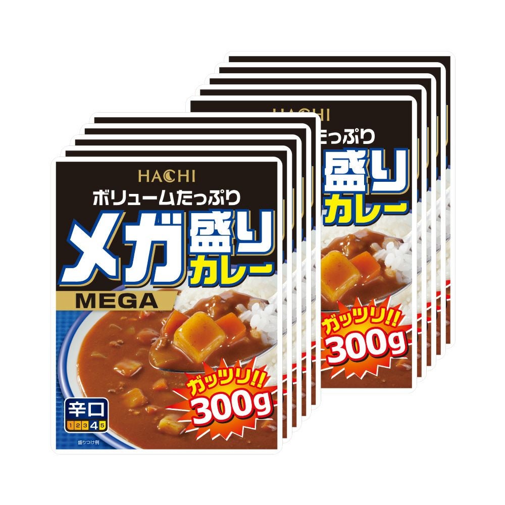 メガ盛りカレー 甘口／レトルトカレー 1人前 300g×10個セット | ハチ