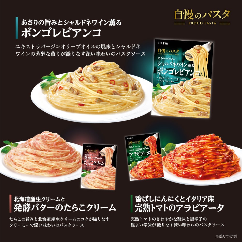 自慢のパスタ お試しセット（6品12個） | ハチ食品の通販・オンライン